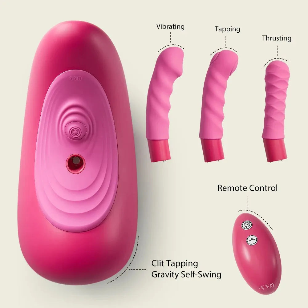 VVD Ride Vibrator Sex Machine For Women Remote Control Dildo Tapping Gravity Self-Swing Thrusting Vibrating Masturbation Sex Toy