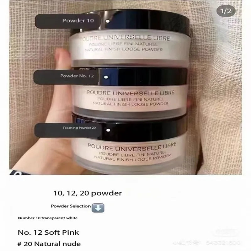 Brand Foundation Pouder Universelle Libre Poudre Libre Fini Naturel Loose Powder 30g Face Powder 3 colors 10#12# 20# colors 2025