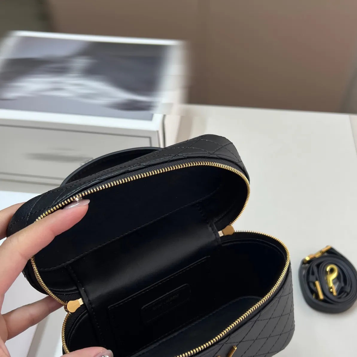 Designer makeup bag GABY mini bag Miniature sheepskin Luxury High Quality Cases travel zipper luggage