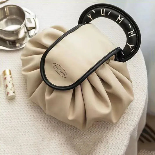 Large Capacity Cosmetic Bag Fashion Women Travel Toiletry Makeup Pouch Ladies Drawstring Make Up Tool Storage 240827